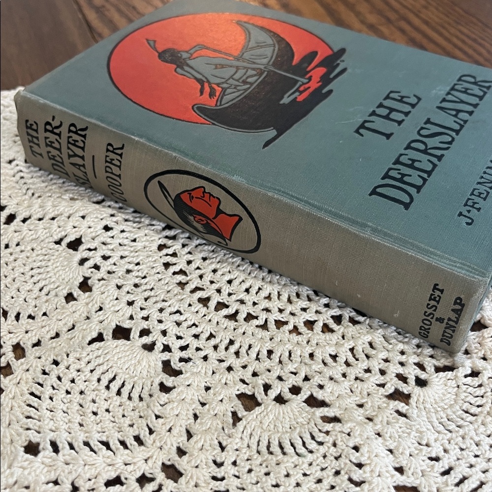 Vintage hardcover The Deerslayer Book with Illustrated Cover - Picture 2 of 6
